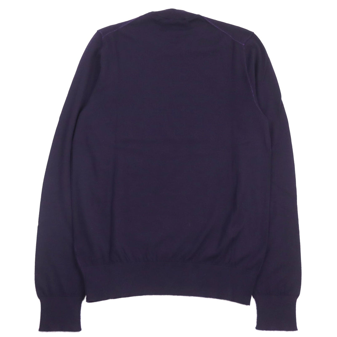 DOLCE&GABBANA knit Main: 100% cashmere purple mens 48 Used Authentic