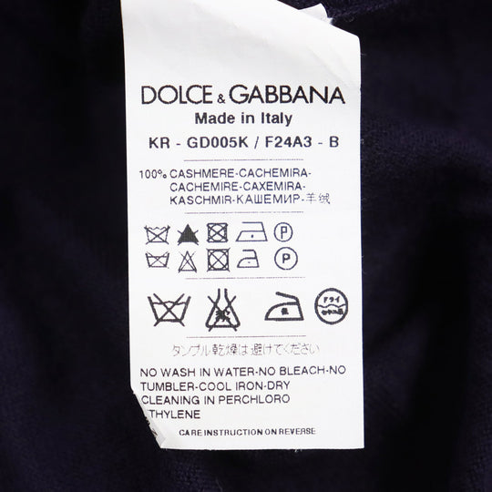 DOLCE&GABBANA knit Main: 100% cashmere purple mens 48 Used Authentic
