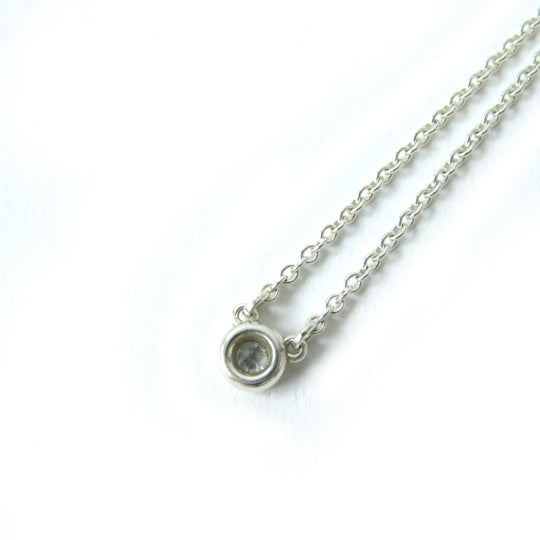 TIFFANY&Co. Necklace Main: AG925, Part: Diamond Silver By the yard El Saperetti Women Used Authentic