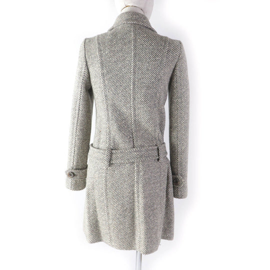 BURBERRY BLUE LABEL coat FNF61-851-09 Outer: 74% wool, Outer: 14% nylon, Outer: 12% angora, Lining: 100% polyester Beige type Women 36 Used Authentic