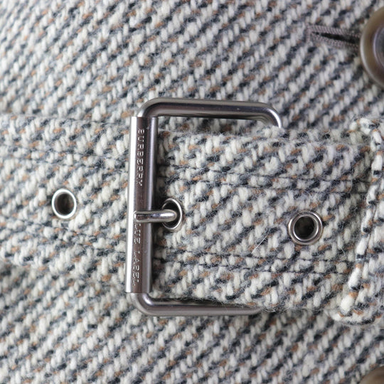 BURBERRY BLUE LABEL coat FNF61-851-09 Outer: 74% wool, Outer: 14% nylon, Outer: 12% angora, Lining: 100% polyester Beige type Women 36 Used Authentic