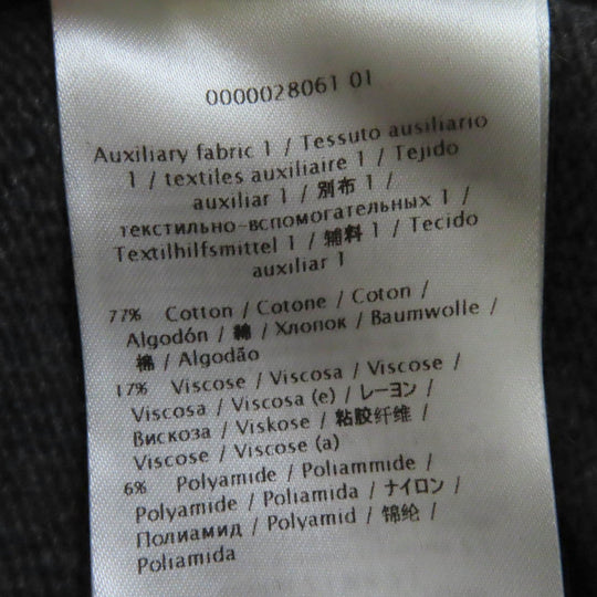 VALENTINO tops Main: 70% wool, Main: 30% cashmere, Part: 77% cotton, Part: 17% rayon, Part: 6% nylon, Part: 55% nylon, 45% rayon Gray black Women S Used Authentic