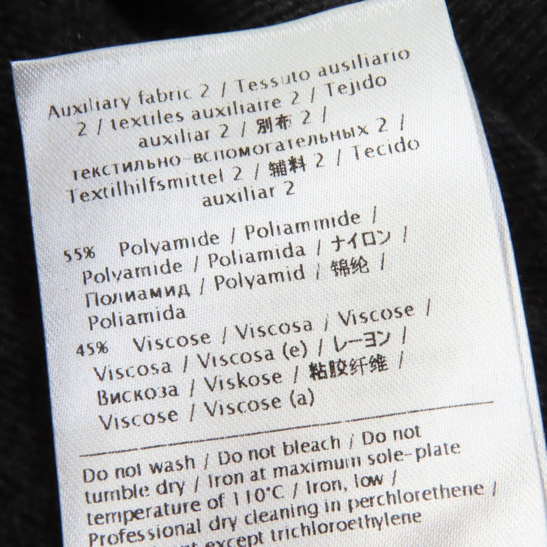 VALENTINO tops Main: 70% wool, Main: 30% cashmere, Part: 77% cotton, Part: 17% rayon, Part: 6% nylon, Part: 55% nylon, 45% rayon Gray black Women S Used Authentic