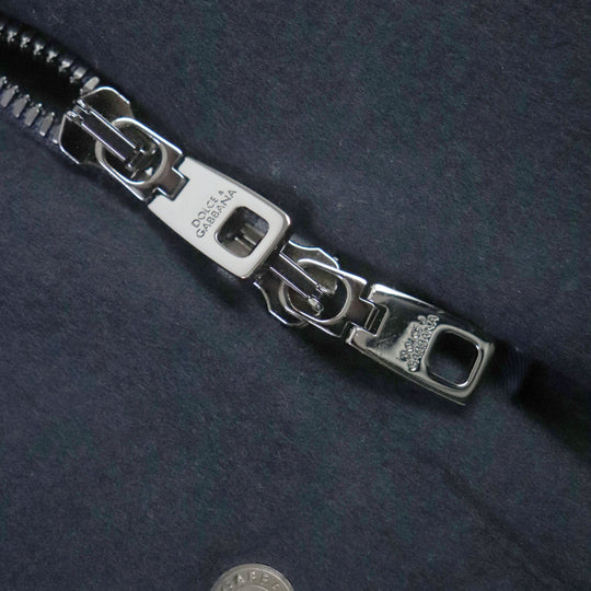 DOLCE&GABBANA coat G9NF1Z Outer: 100% cashmere, Lining: 100% silk, Part: leather, Embroidered parts: OTTONE 30% : Viscose 20% : Cotton 20% : Silk 15% : Polyester 15% black mens 52 Used Authentic