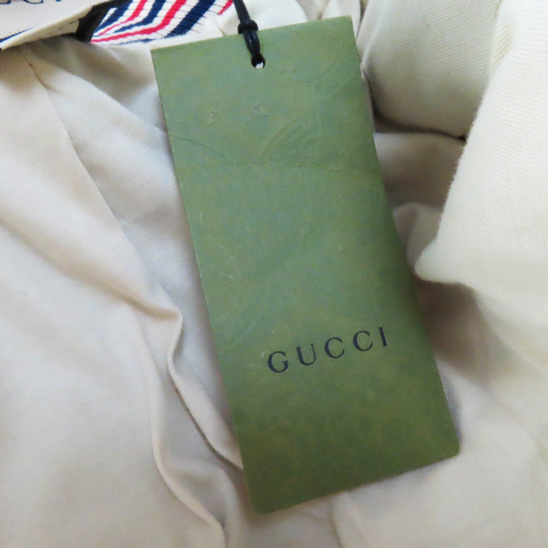 GUCCI Jacket 655196 Outer: 55% polyester, Outer: 45% cotton, Lining: 100% cotton, Part: 100% polyester, Trimming: 93% polyester, 5% nylon, 2% polyurethane, Trimming 2: 100% nylon Multi Interlocking G print jersey jacket Women M Used Authentic