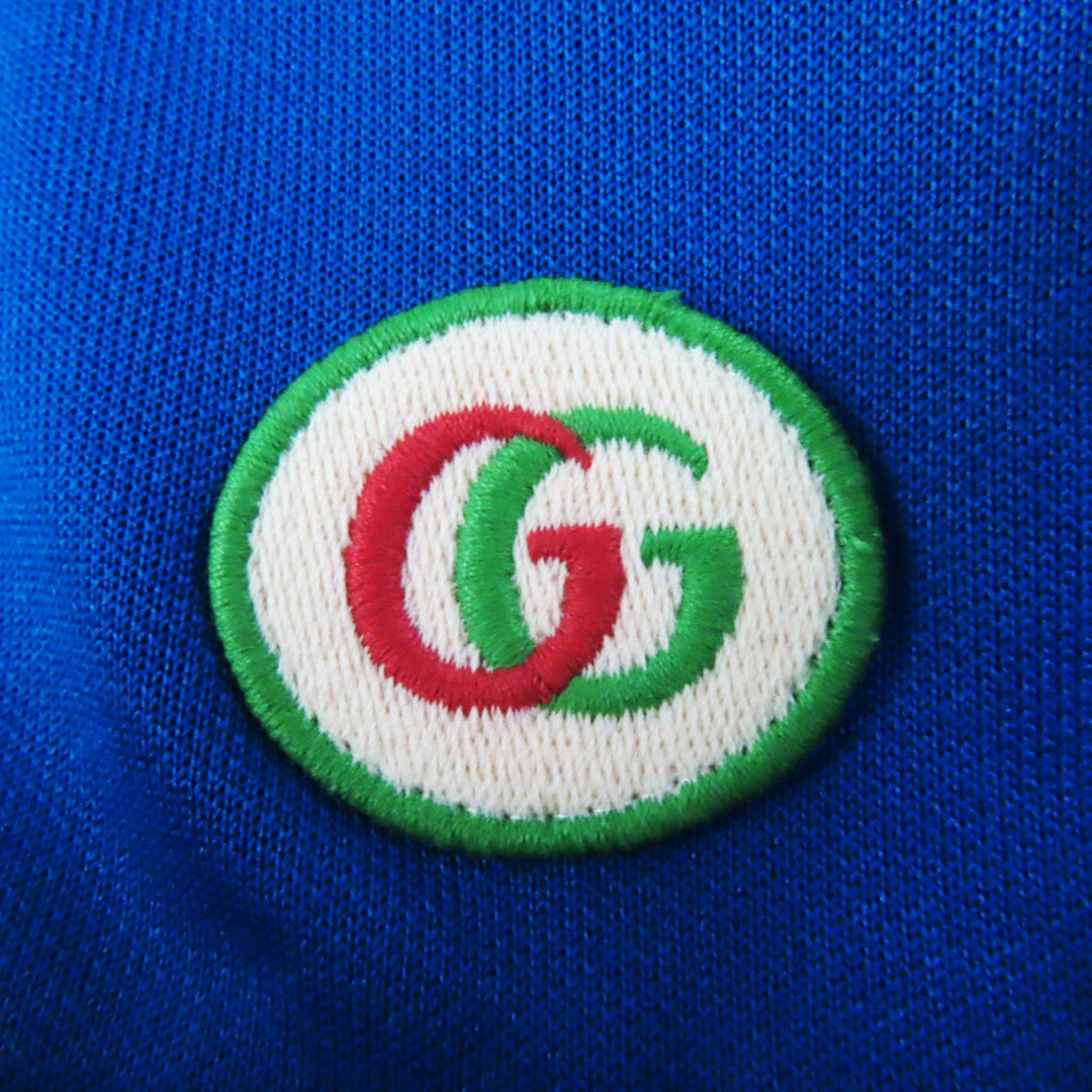 GUCCI Jacket 655196 Outer: 55% polyester, Outer: 45% cotton, Lining: 100% cotton, Part: 100% polyester, Trimming: 93% polyester, 5% nylon, 2% polyurethane, Trimming 2: 100% nylon Multi Interlocking G print jersey jacket Women M Used Authentic