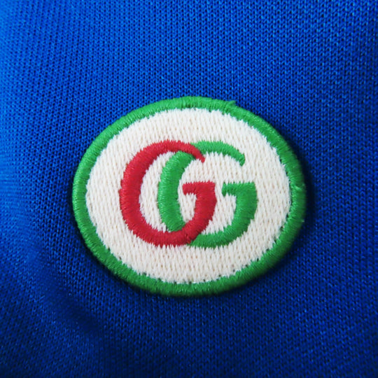 GUCCI Jacket 655196 Outer: 55% polyester, Outer: 45% cotton, Lining: 100% cotton, Part: 100% polyester, Trimming: 93% polyester, 5% nylon, 2% polyurethane, Trimming 2: 100% nylon Multi Interlocking G print jersey jacket Women M Used Authentic
