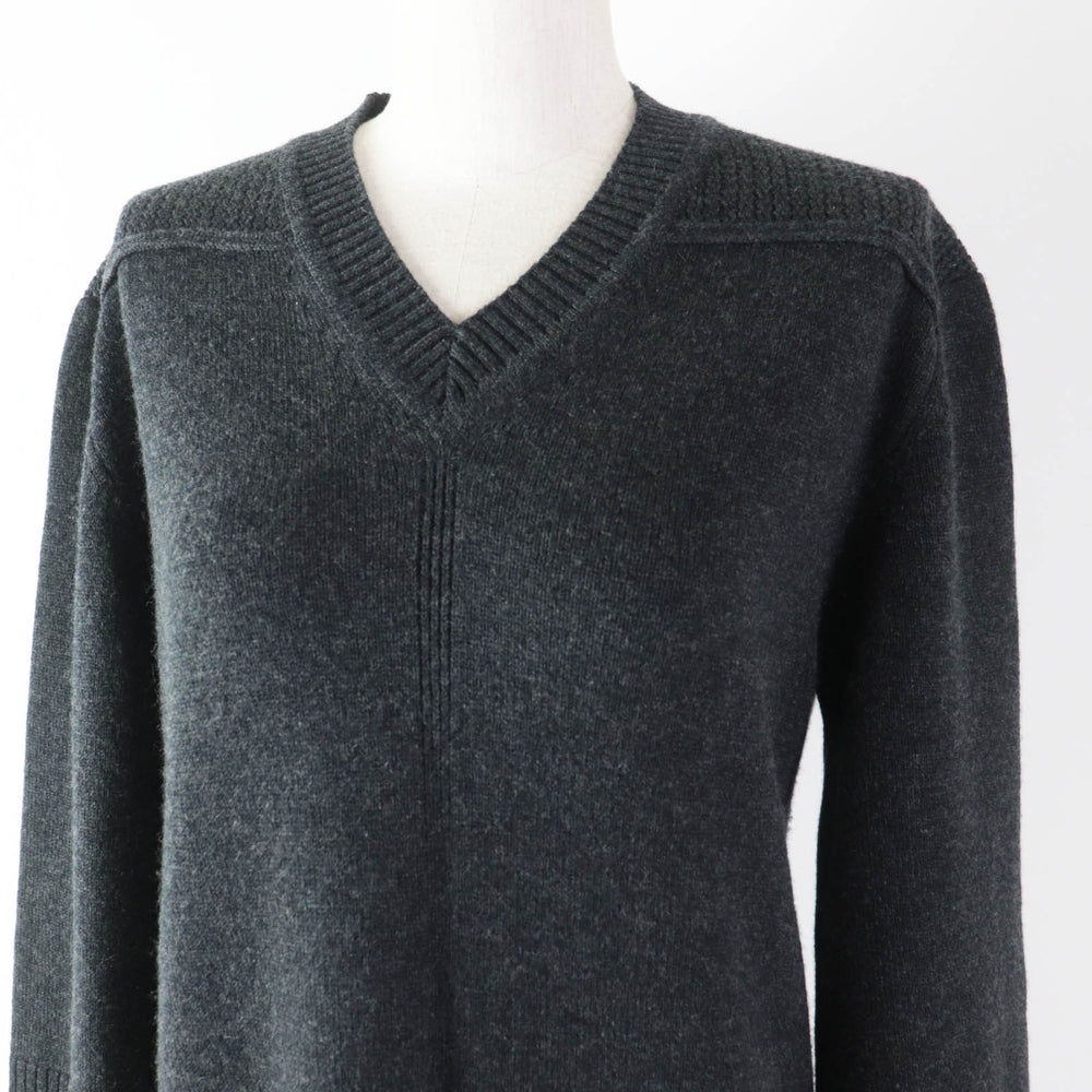 HERMES one piece Outer material: 100% cashmere Dark gray Women 34 Used Authentic