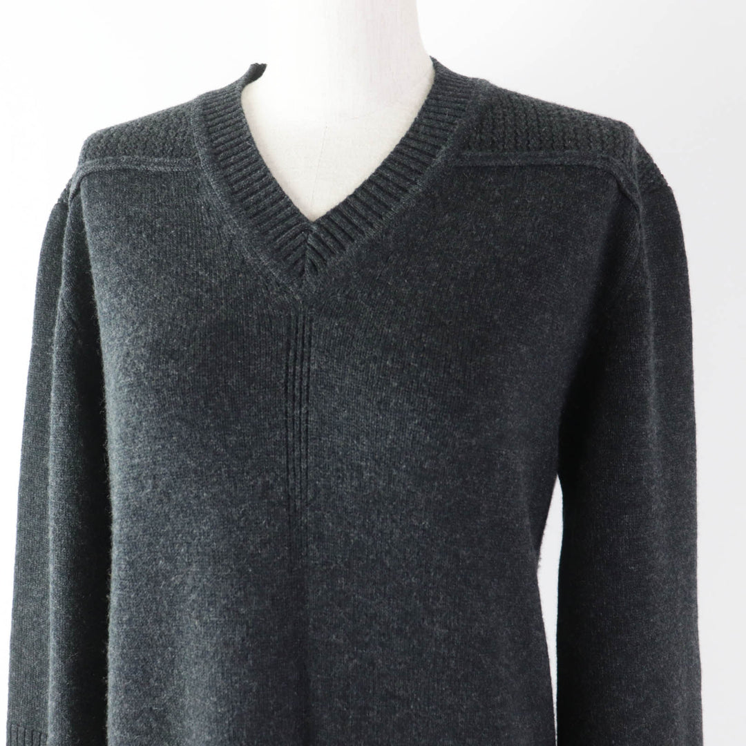 HERMES one piece Outer material: 100% cashmere Dark gray Women 34 Used Authentic