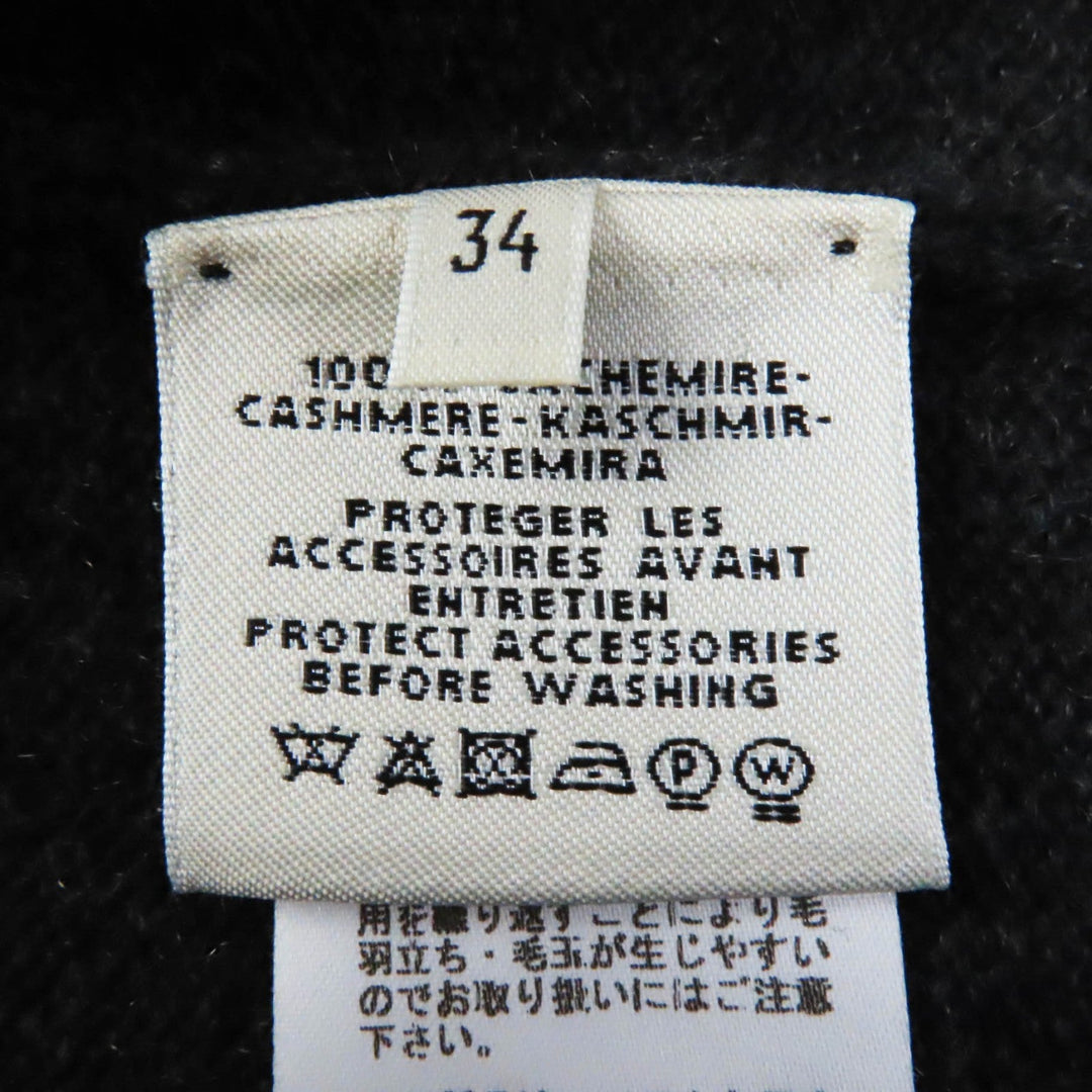 HERMES one piece Outer material: 100% cashmere Dark gray Women 34 Used Authentic