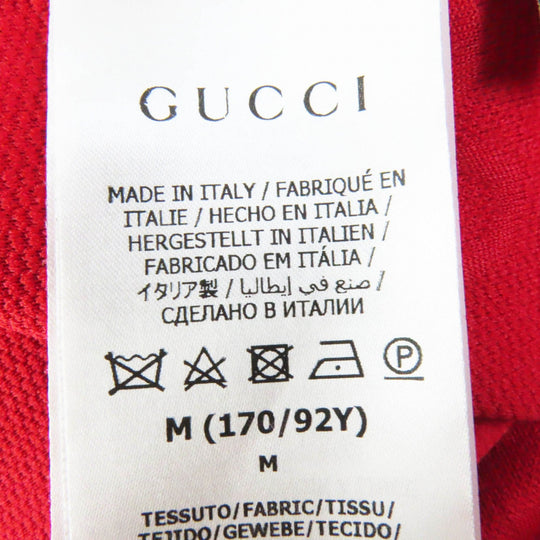 GUCCI one piece 653412 Main: 100% polyester, Trimming: 72% polyester, 25% nylon, 3% polyurethane Red Women M Used Authentic