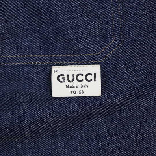 GUCCI Pants 576547 cotton Indigo blue mens 28 Used Authentic