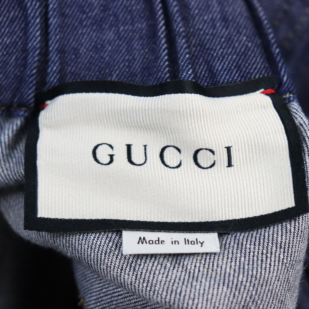GUCCI Pants 576547 cotton Indigo blue mens 28 Used Authentic