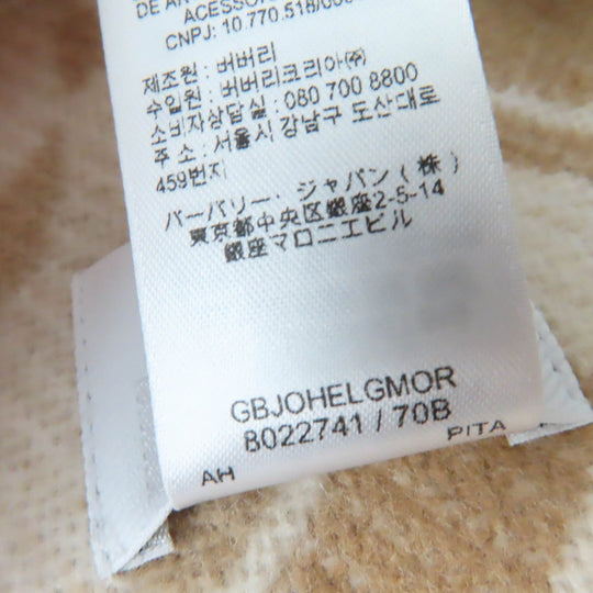 BURBERRY poncho 8022741 Main: 90% wool, Main: 10% cashmere beige Women 137�~140cm Used Authentic