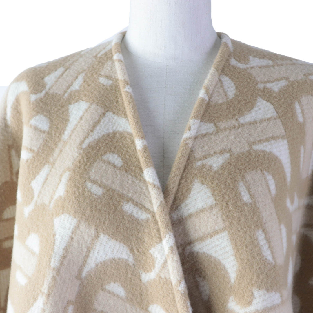 BURBERRY poncho 8022741 Main: 90% wool, Main: 10% cashmere beige Women 137�~140cm Used Authentic