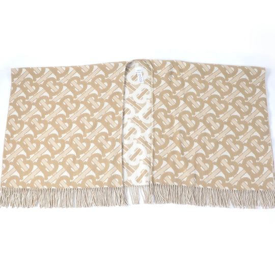 BURBERRY poncho 8022741 Main: 90% wool, Main: 10% cashmere beige Women 137�~140cm Used Authentic