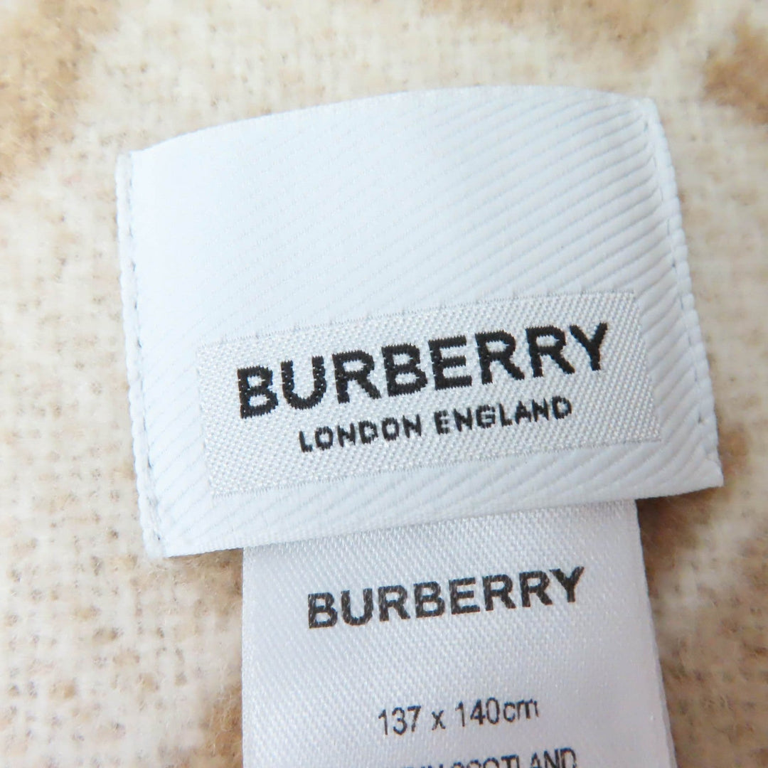 BURBERRY poncho 8022741 Main: 90% wool, Main: 10% cashmere beige Women 137�~140cm Used Authentic