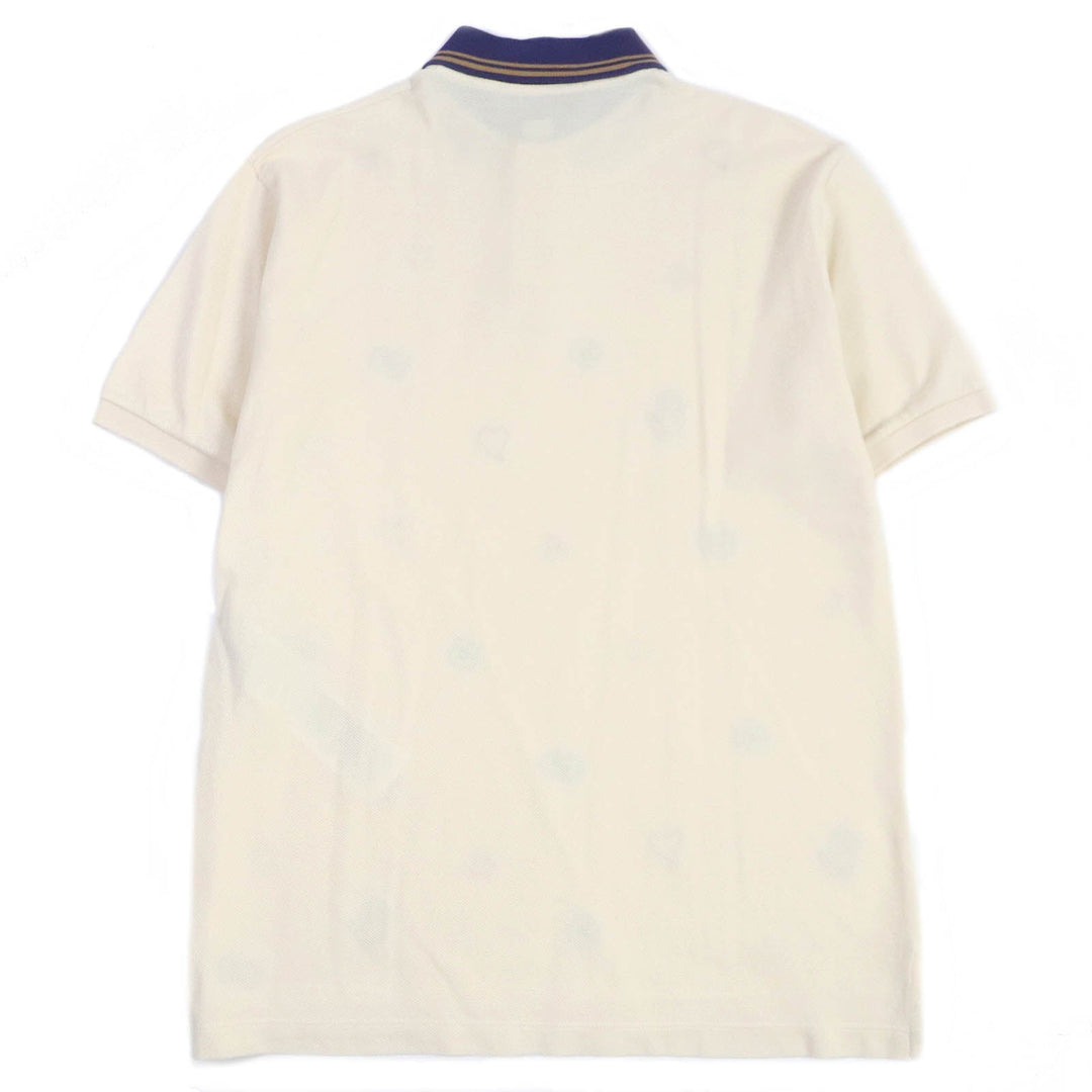 GUCCI Short sleeve polo shirt 625320 Main: 97% cotton, Main: 3% polyurethane, Part: 100% cotton, Part: 100% polyester light beige mens XS Used Authentic