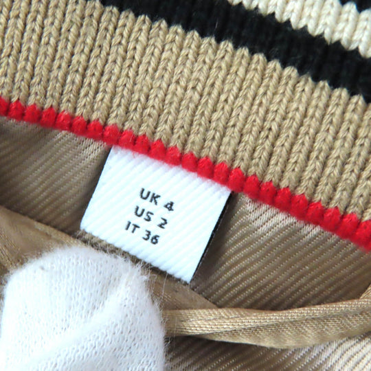 BURBERRY Blouson 8008762 Rayon Beige Women 36 Used Authentic