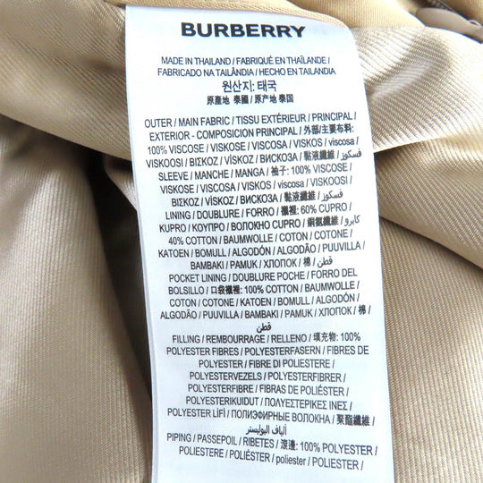 BURBERRY Blouson 8008762 Rayon Beige Women 36 Used Authentic