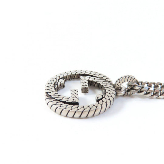 GUCCI Necklace 678651 Main�FAG925 Silver Interlocking G unisex(Unisex) Used Authentic