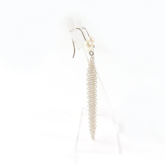 TIFFANY&Co. Pierce Main: AG925, Part: Pearl Silver Women Used Authentic