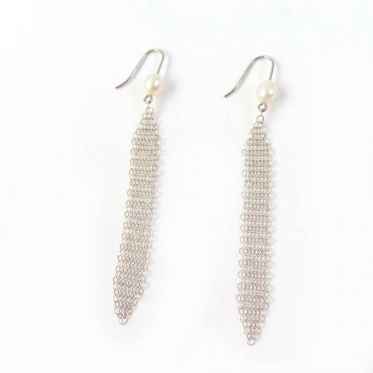 TIFFANY&Co. Pierce Main: AG925, Part: Pearl Silver Women Used Authentic