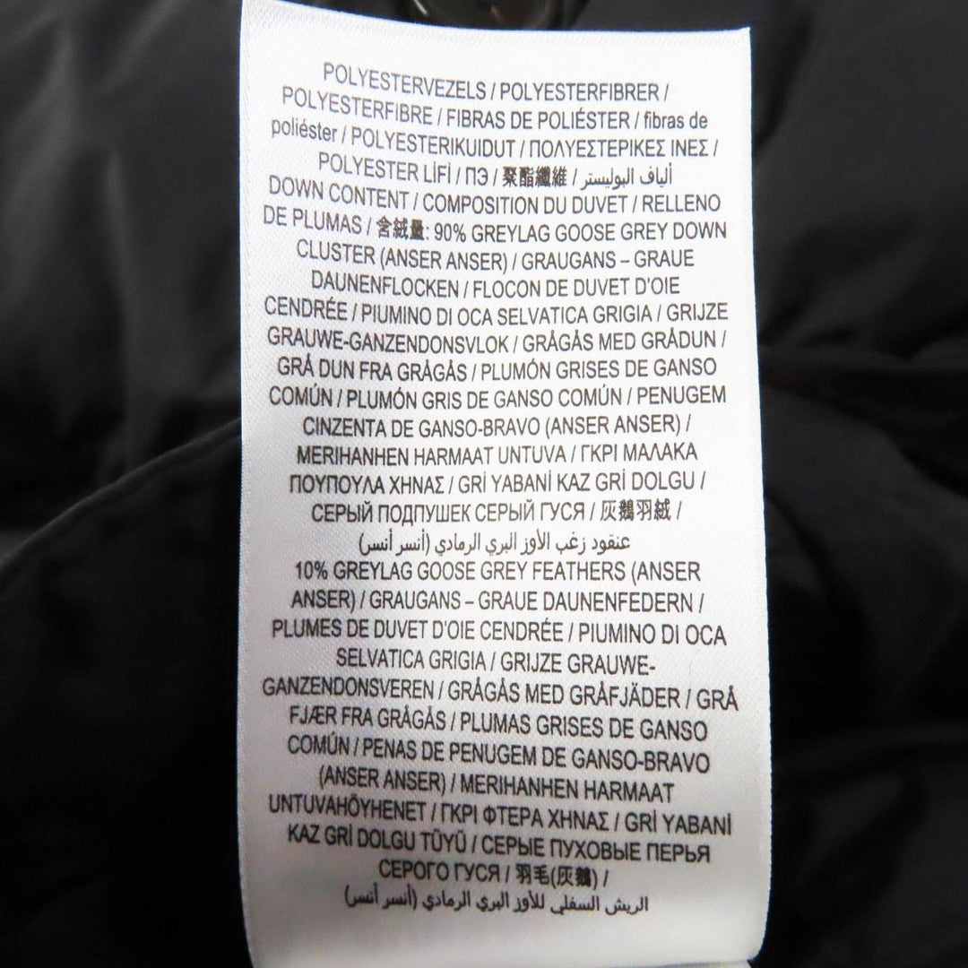 BURBERRY down coat 8044680 Outer material: 100% nylon, Lining: 100% nylon, Filling: 90% down, Filling: 10% feather, Upper lining: 100% polyester, Collar back: 100% polyester, Leather part: 100% cowhide black Women S Used Authentic