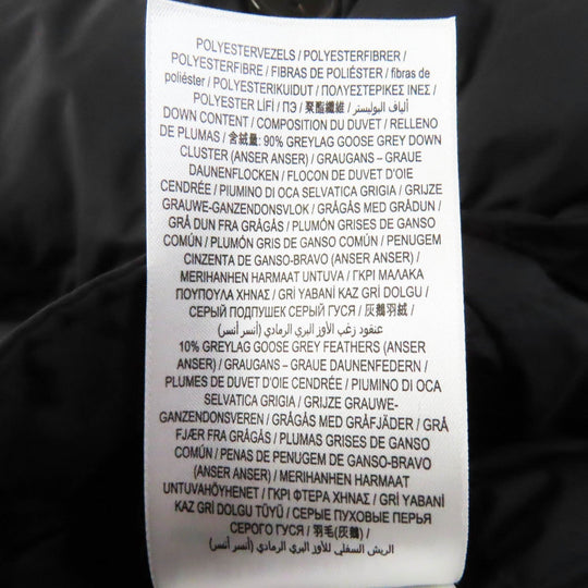 BURBERRY down coat 8044680 Outer material: 100% nylon, Lining: 100% nylon, Filling: 90% down, Filling: 10% feather, Upper lining: 100% polyester, Collar back: 100% polyester, Leather part: 100% cowhide black Women S Used Authentic