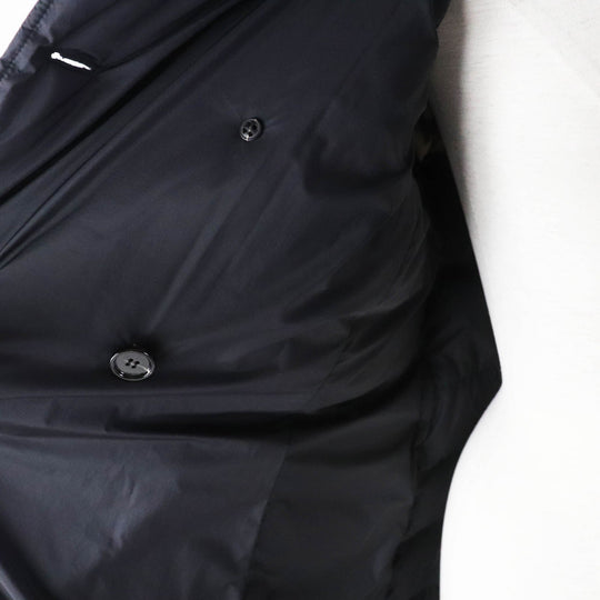 BURBERRY down coat 8044680 Outer material: 100% nylon, Lining: 100% nylon, Filling: 90% down, Filling: 10% feather, Upper lining: 100% polyester, Collar back: 100% polyester, Leather part: 100% cowhide black Women S Used Authentic