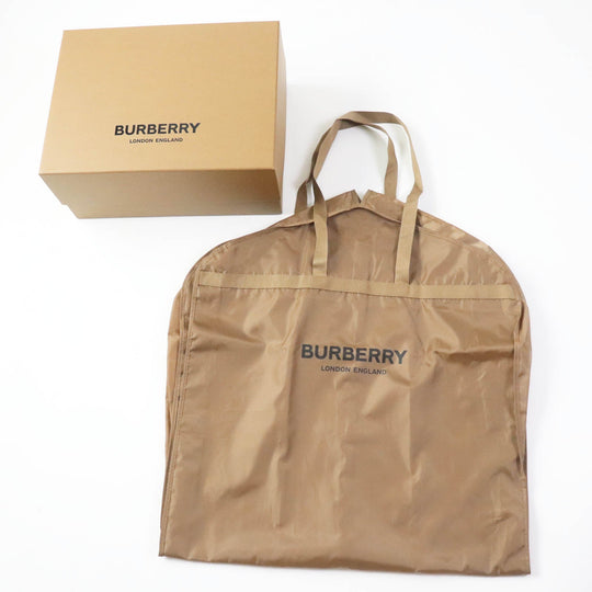 BURBERRY down coat 8044680 Outer material: 100% nylon, Lining: 100% nylon, Filling: 90% down, Filling: 10% feather, Upper lining: 100% polyester, Collar back: 100% polyester, Leather part: 100% cowhide black Women S Used Authentic