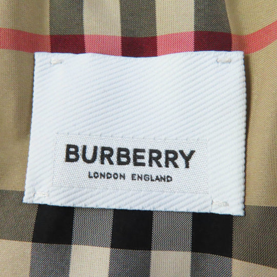 BURBERRY down coat 8044680 Outer material: 100% nylon, Lining: 100% nylon, Filling: 90% down, Filling: 10% feather, Upper lining: 100% polyester, Collar back: 100% polyester, Leather part: 100% cowhide black Women S Used Authentic