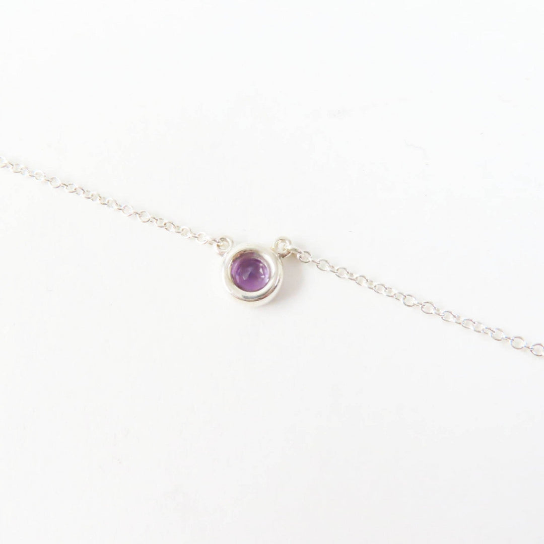 TIFFANY&Co. Necklace Main: AG925, Part: Amethyst Silver purple Color by the yard Women Used Authentic