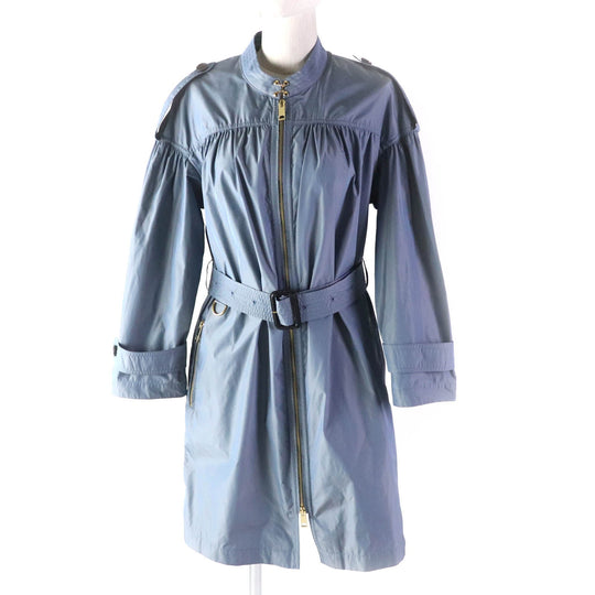 BURBERRY coat 4054116 Outer: 100% polyester, Lining: 100% polyester blue Women 36 Used Authentic