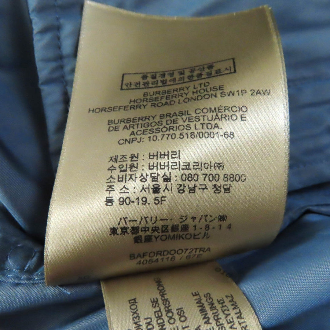 BURBERRY coat 4054116 Outer: 100% polyester, Lining: 100% polyester blue Women 36 Used Authentic