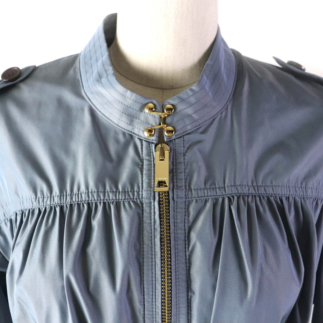BURBERRY coat 4054116 Outer: 100% polyester, Lining: 100% polyester blue Women 36 Used Authentic