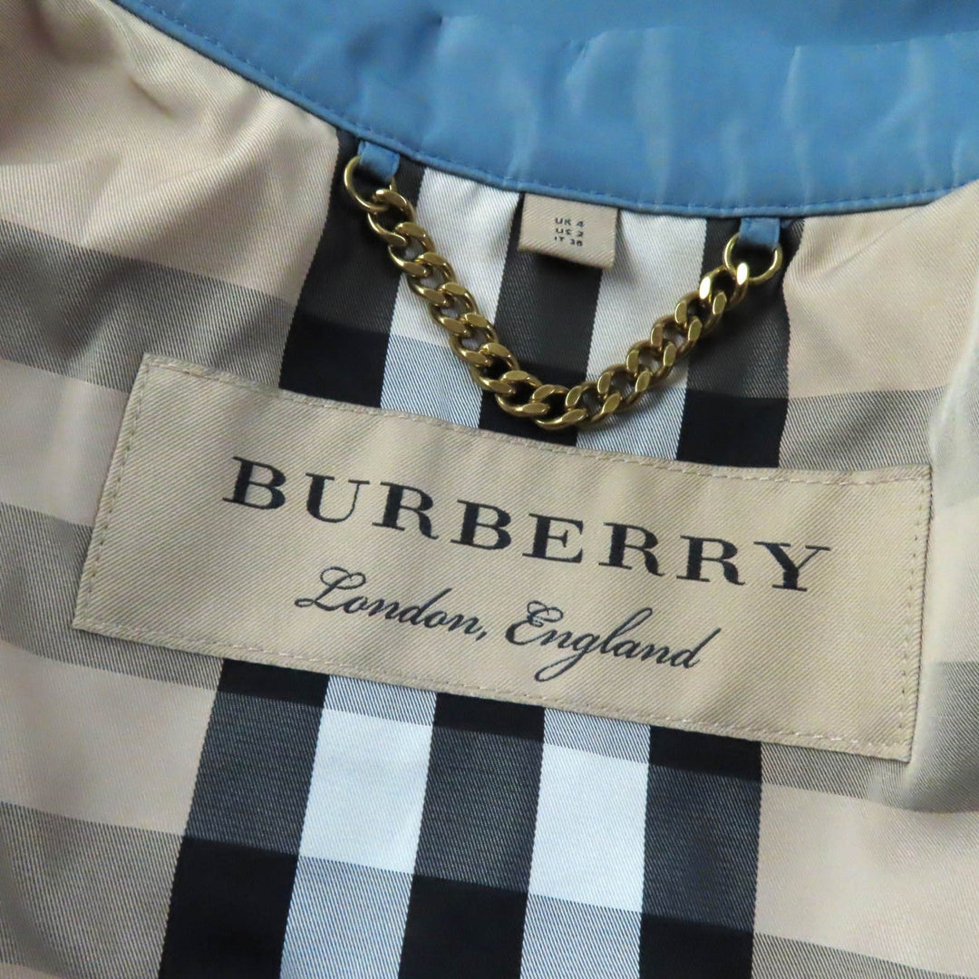 BURBERRY coat 4054116 Outer: 100% polyester, Lining: 100% polyester blue Women 36 Used Authentic