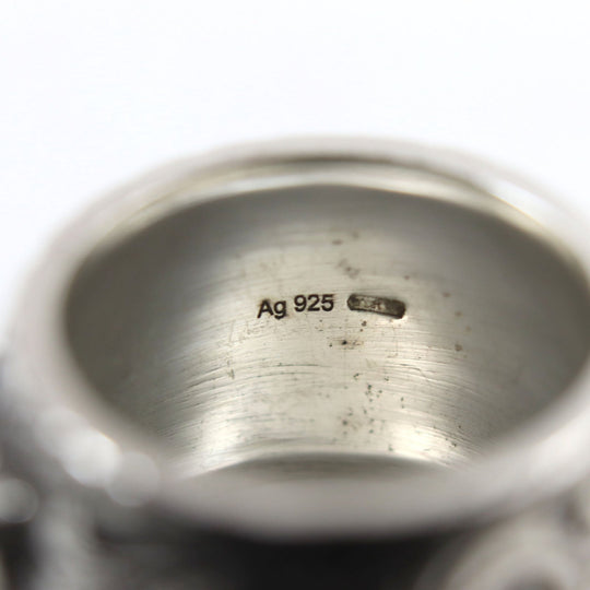 GUCCI Ring 433573 Main�FAG925 Silver Cat Head Arabesque Garden Women(Unisex) Used Authentic