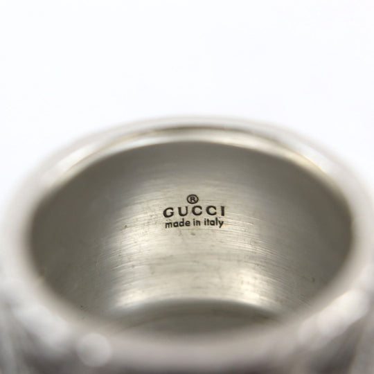 GUCCI Ring 433573 Main�FAG925 Silver Cat Head Arabesque Garden Women(Unisex) Used Authentic