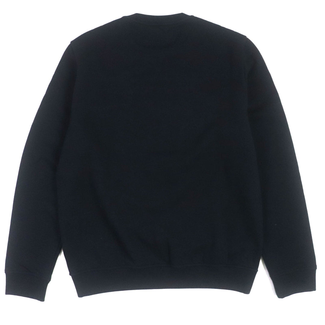 HERMES pullover Main: 100% cotton, Leather: Sheepskin Rib: 90% cotton, 10% polyurethane Navy Chevaux Symetrie mens M Used Authentic