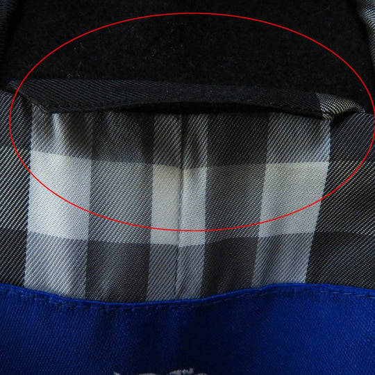 BURBERRY BLUE LABEL coat FNF05-716-09 Outer: 80% wool, Outer: 20% nylon, Lining: cupra, Lining: polyester, Sleeve lining: polyester, Piping (separate fabric): 52% cupra, 48% polyester, Fur: raccoon dog black Women 38 Used Authentic