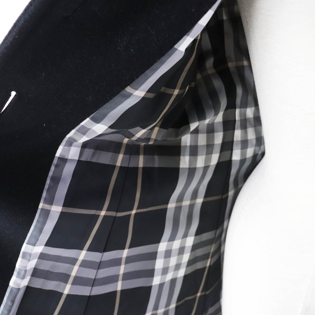 BURBERRY BLUE LABEL coat FNF05-716-09 Outer: 80% wool, Outer: 20% nylon, Lining: cupra, Lining: polyester, Sleeve lining: polyester, Piping (separate fabric): 52% cupra, 48% polyester, Fur: raccoon dog black Women 38 Used Authentic