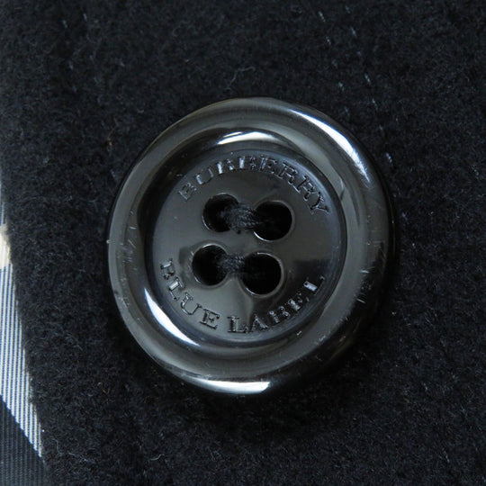 BURBERRY BLUE LABEL coat FNF05-716-09 Outer: 80% wool, Outer: 20% nylon, Lining: cupra, Lining: polyester, Sleeve lining: polyester, Piping (separate fabric): 52% cupra, 48% polyester, Fur: raccoon dog black Women 38 Used Authentic