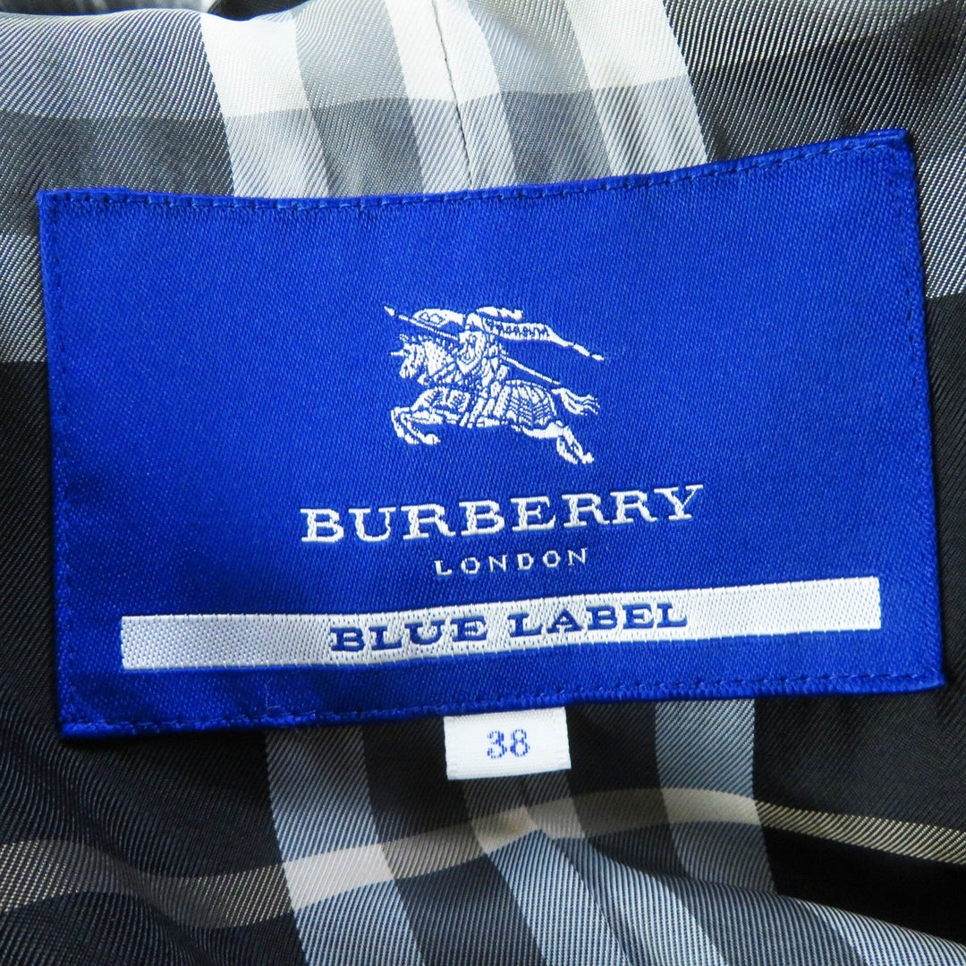 BURBERRY BLUE LABEL coat FNF05-716-09 Outer: 80% wool, Outer: 20% nylon, Lining: cupra, Lining: polyester, Sleeve lining: polyester, Piping (separate fabric): 52% cupra, 48% polyester, Fur: raccoon dog black Women 38 Used Authentic
