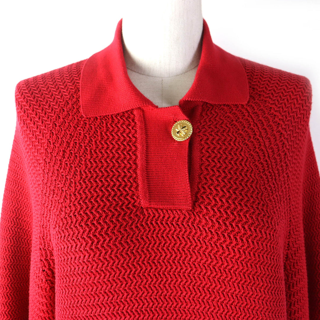 CHANEL one piece Main: 100% cotton Red Women Approximately S to M size Used Authentic