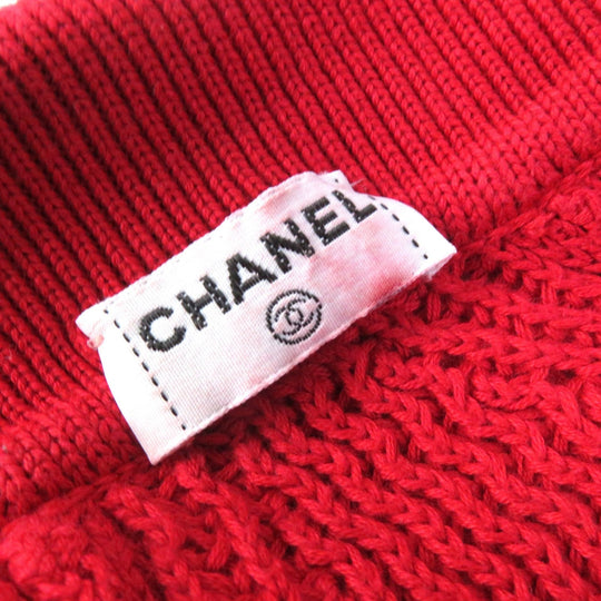 CHANEL one piece Main: 100% cotton Red Women Approximately S to M size Used Authentic