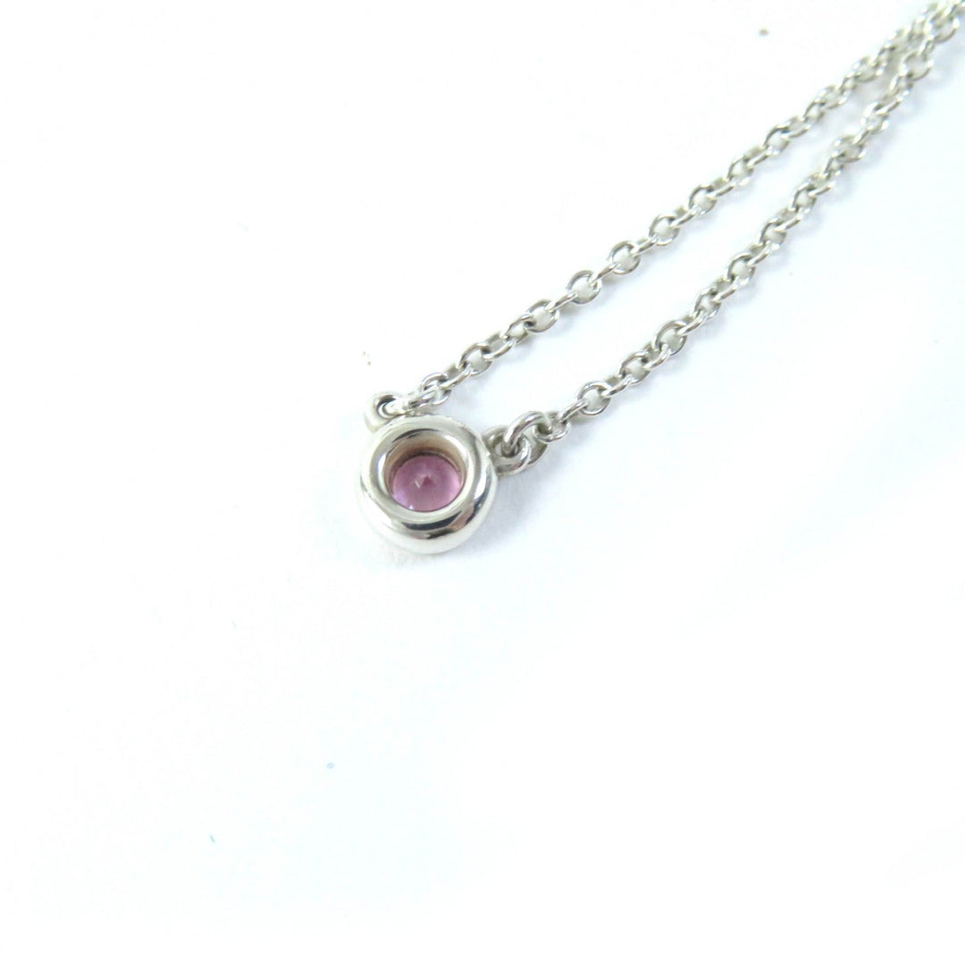 TIFFANY&Co. Necklace Main: SV925, Part: Pink sapphire Silver By the yard Women Used Authentic