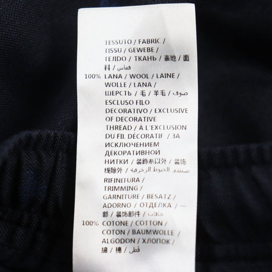 GUCCI Pants 552576 Main: 100% wool, Part: 100% cotton, Part: 100% polyester, Lining: 100% cotton Navy mens 48 Used Authentic