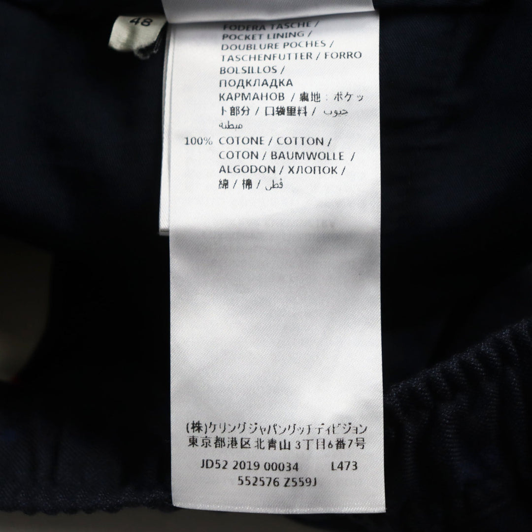 GUCCI Pants 552576 Main: 100% wool, Part: 100% cotton, Part: 100% polyester, Lining: 100% cotton Navy mens 48 Used Authentic