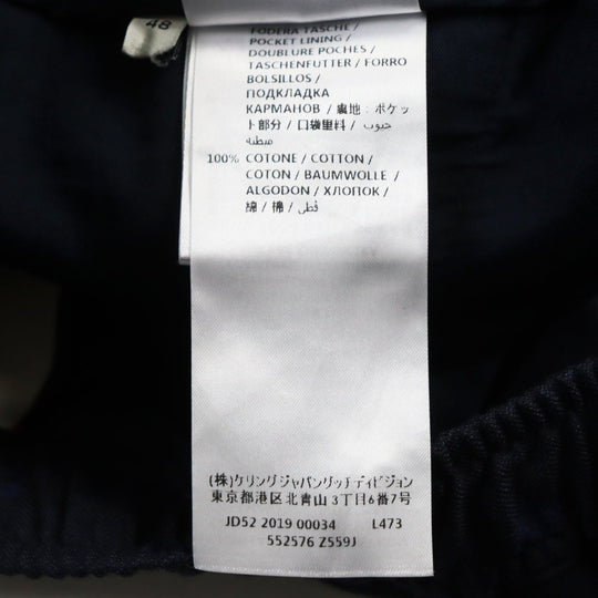 GUCCI Pants 552576 Main: 100% wool, Part: 100% cotton, Part: 100% polyester, Lining: 100% cotton Navy mens 48 Used Authentic